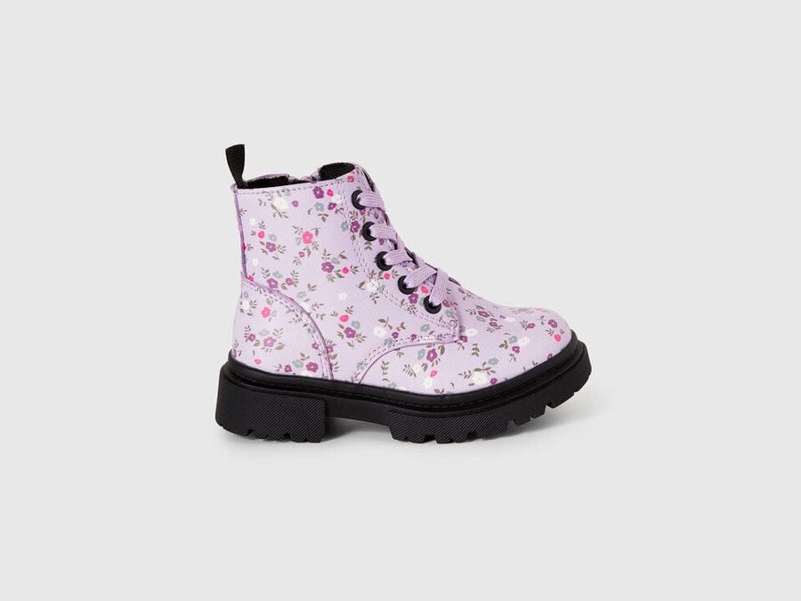 kampfstiefel mit blumenmuster