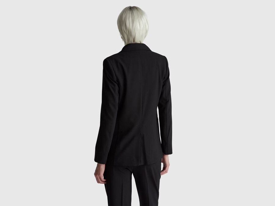 blazer aus stretch-viskose-mischgewebe