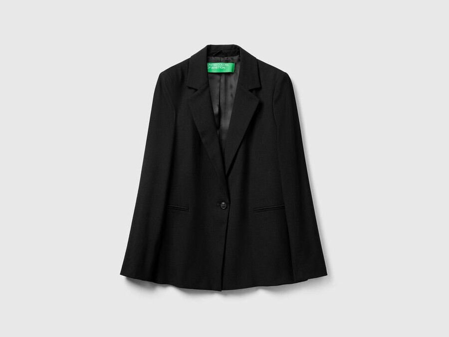 blazer aus stretch-viskose-mischgewebe