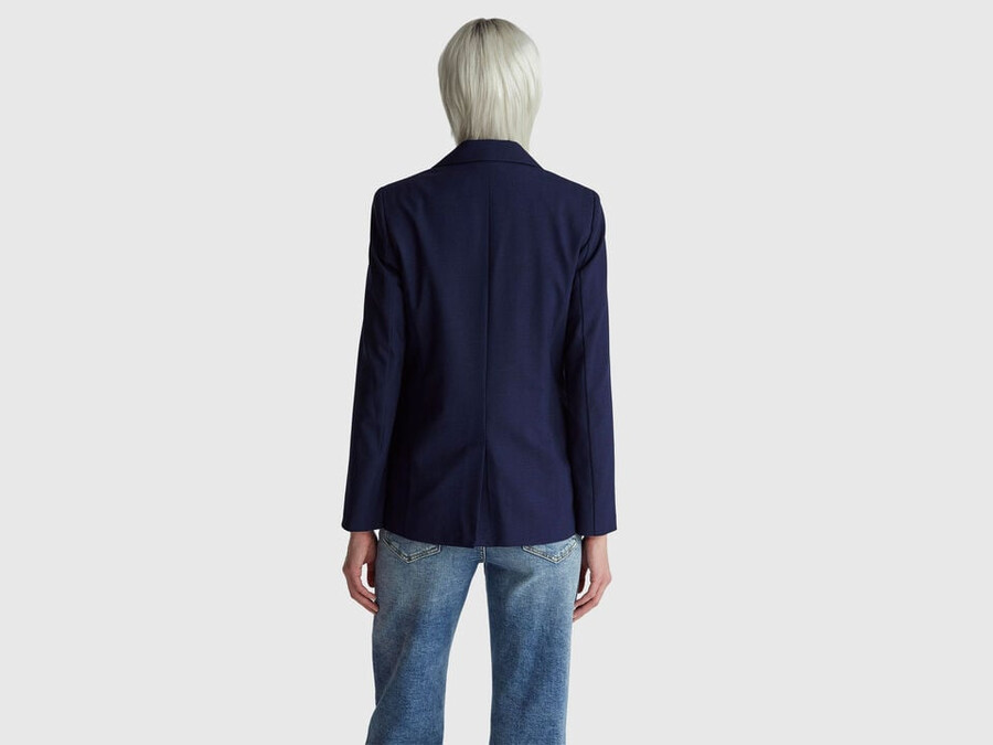 blazer aus stretch-viskose-mischgewebe
