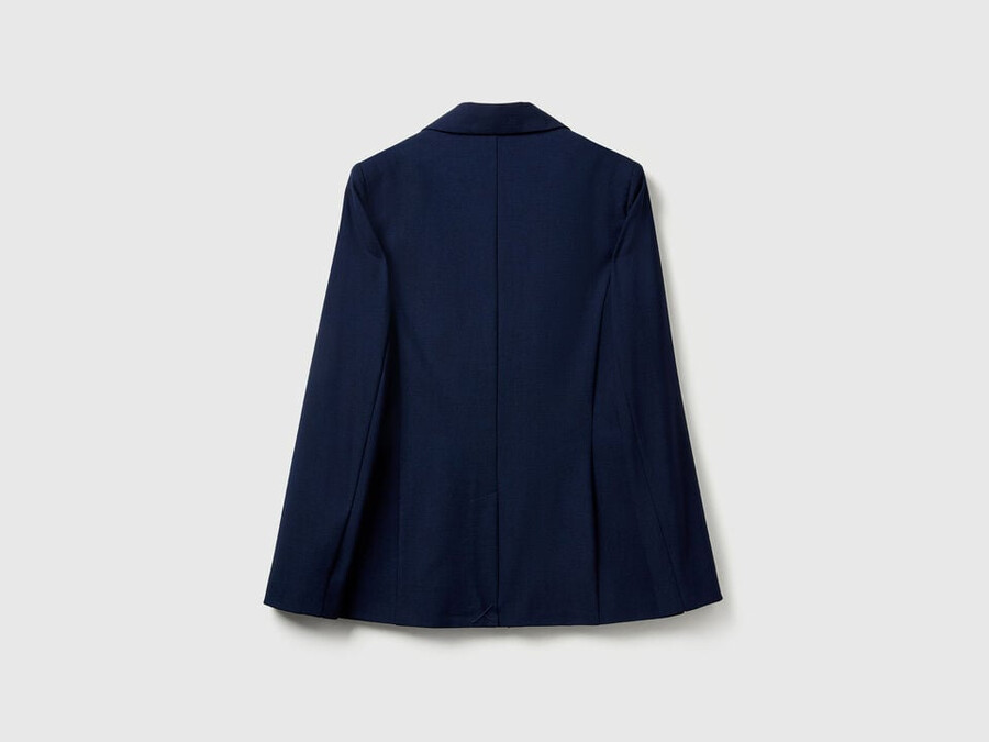 blazer aus stretch-viskose-mischgewebe