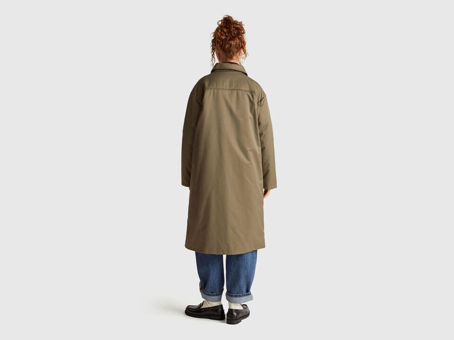 lange jacke mit leichter wattierung