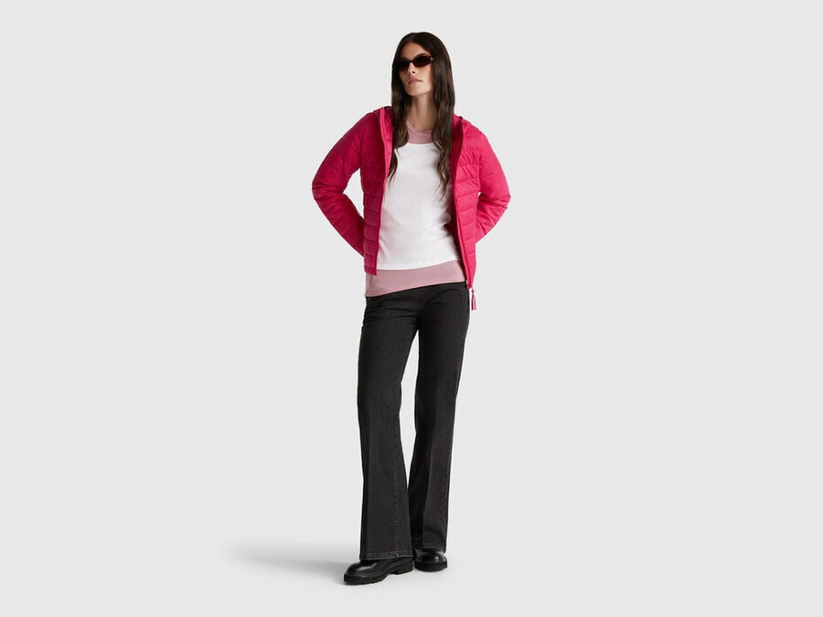 schmal geschnittene steppjacke