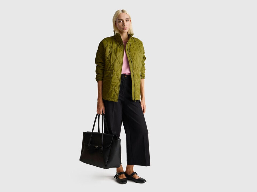 gesteppte nylonjacke