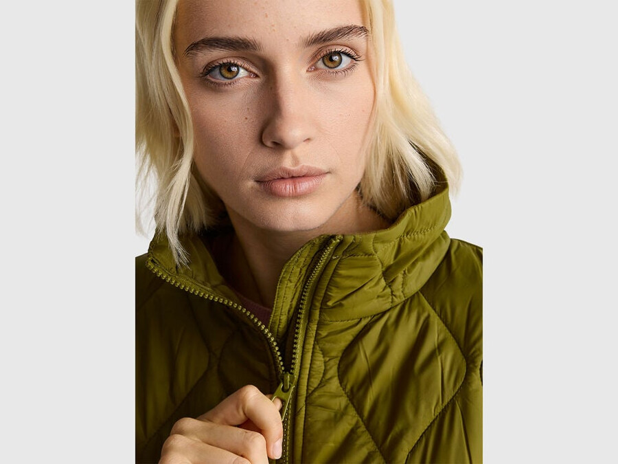 gesteppte nylonjacke