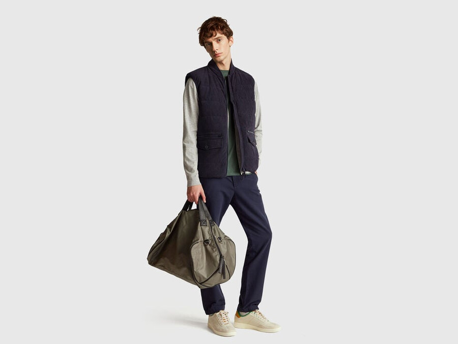 weste mit taschen aus cord