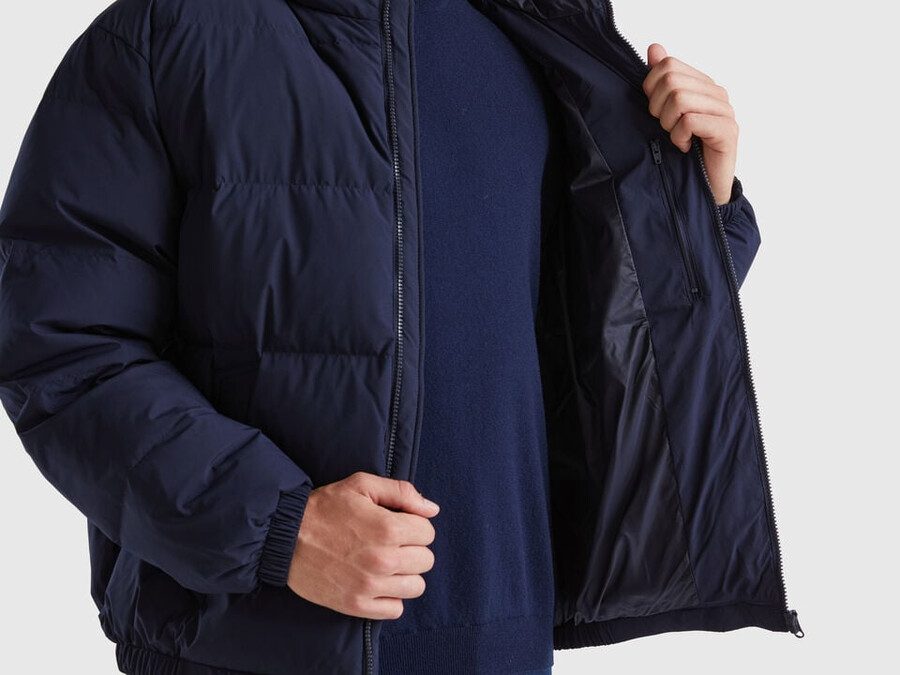 jacke mit daunenfüllung aus recycelten daunen