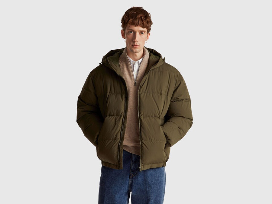jacke mit daunenfüllung aus recycelten daunen