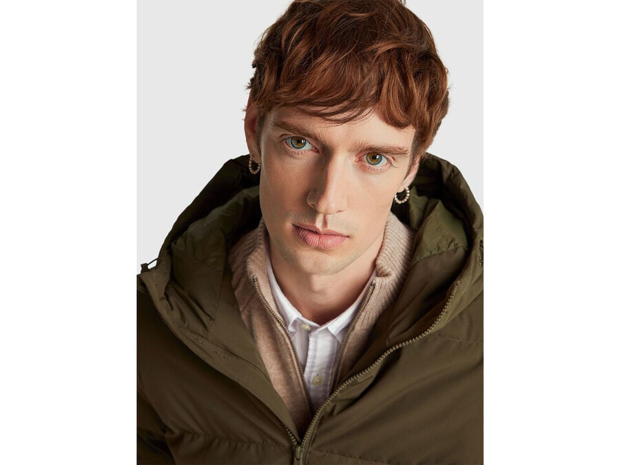 jacke mit daunenfüllung aus recycelten daunen