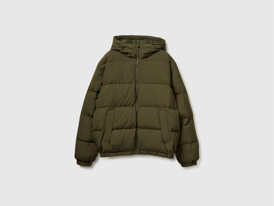 jacke mit daunenfüllung aus recycelten daunen
