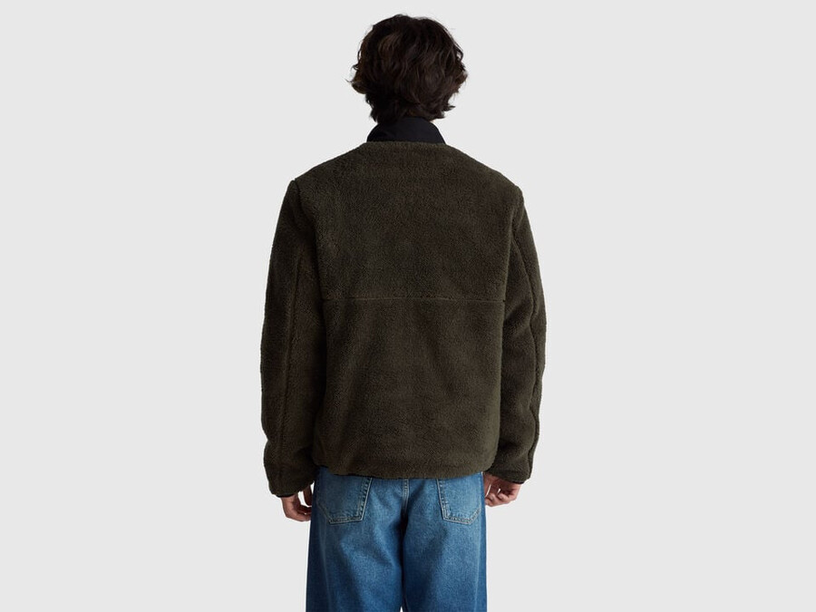 wattierte fleecejacke