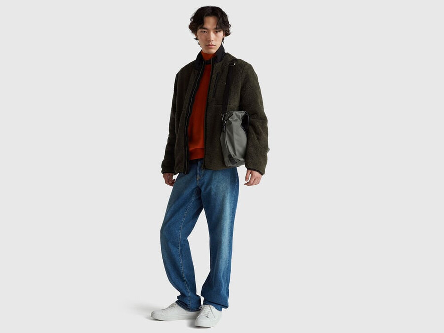 wattierte fleecejacke