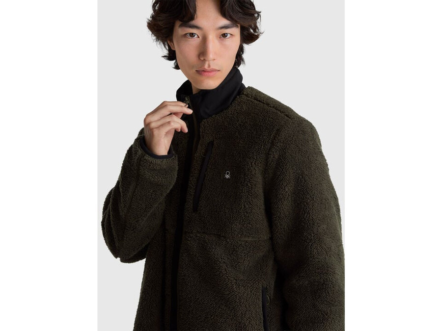 wattierte fleecejacke