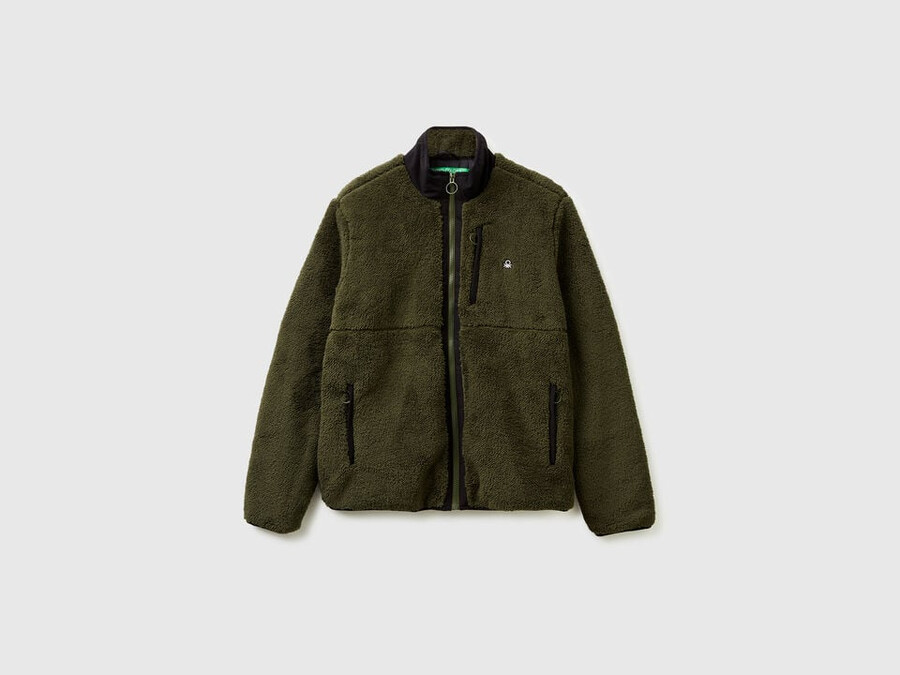 wattierte fleecejacke