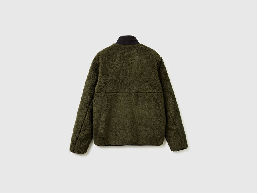 wattierte fleecejacke