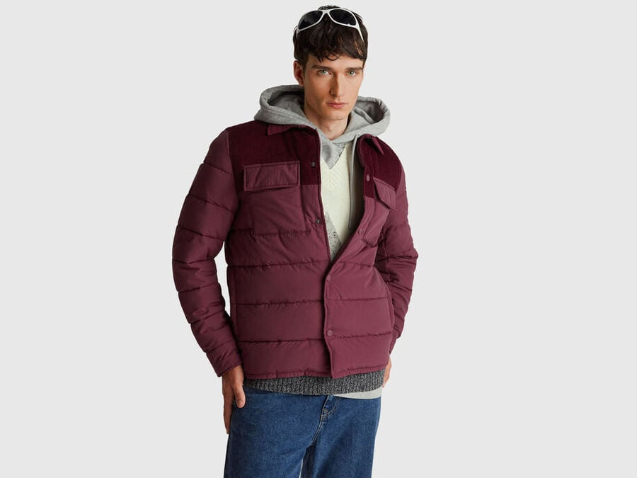 cord- und nylonjacke