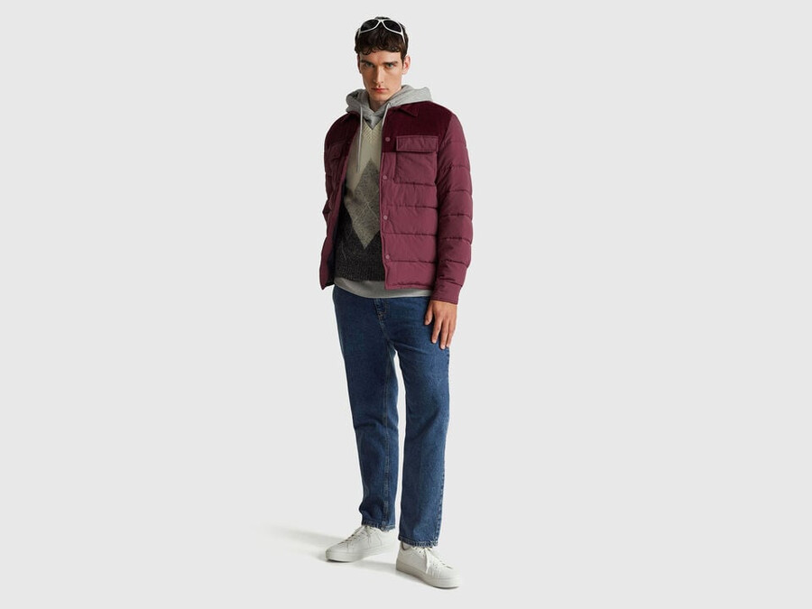 cord- und nylonjacke