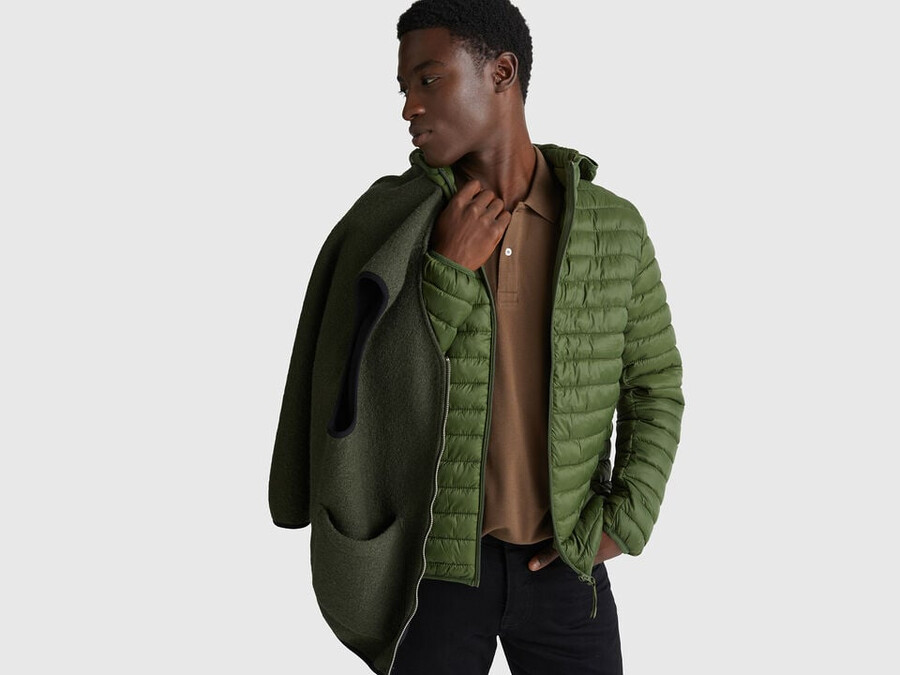 steppjacke in normaler passform
