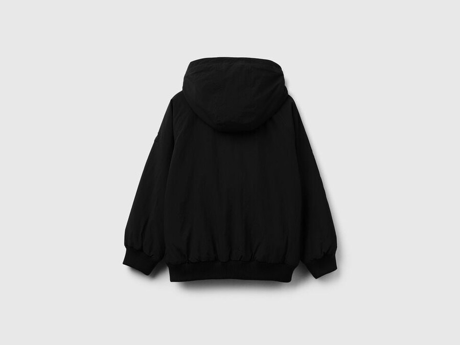 nylonjacke mit kapuze