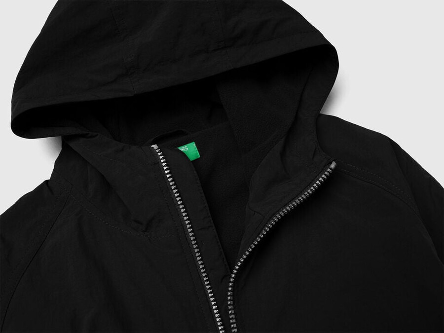 nylonjacke mit kapuze