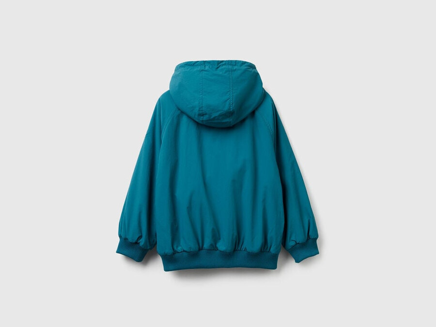 nylonjacke mit kapuze