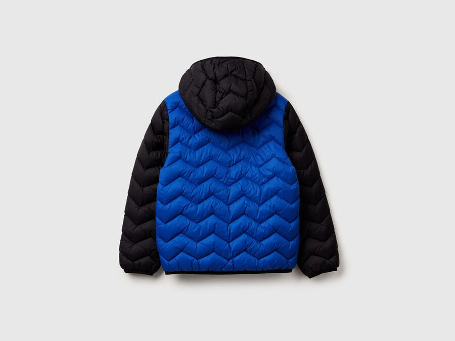 wattierte jacke mit kapuze