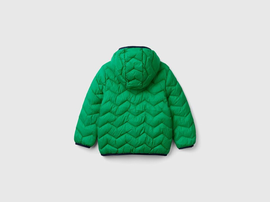 wattierte jacke mit kapuze