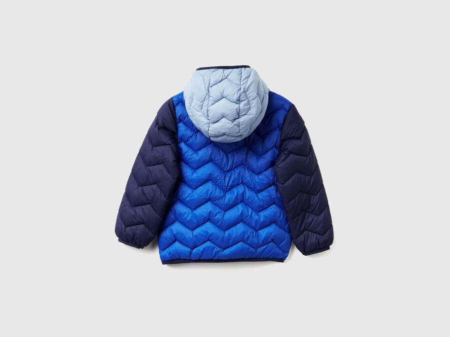 wattierte jacke mit kapuze