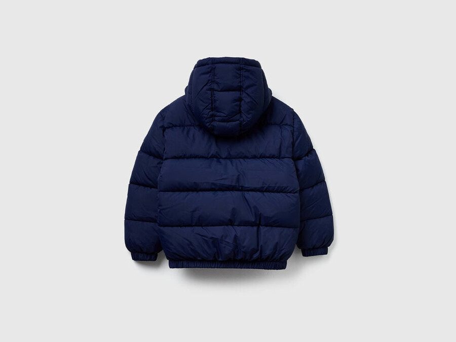 wattierte jacke mit kapuze