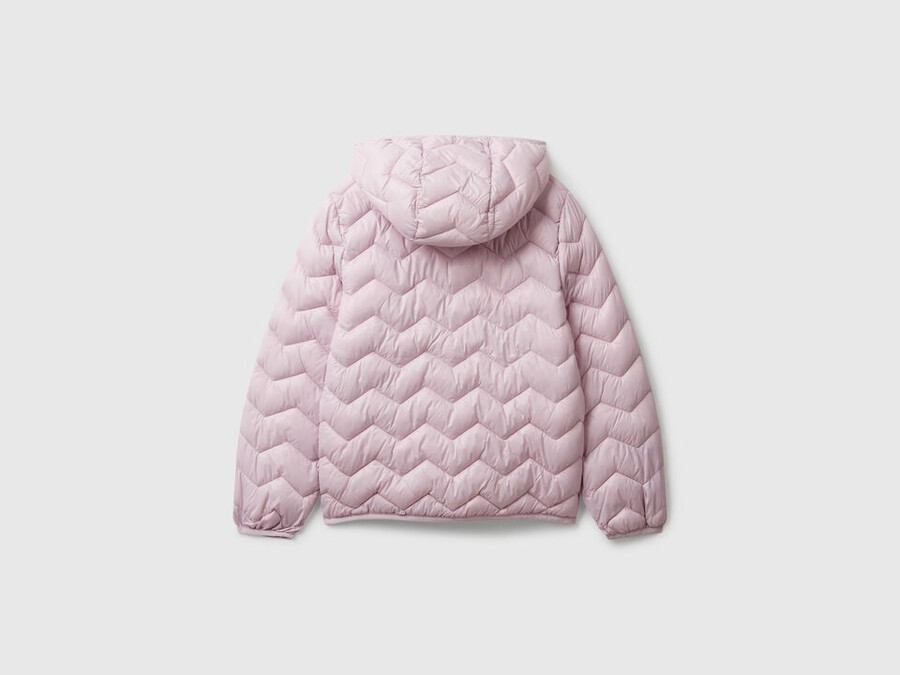 wattierte jacke mit kapuze