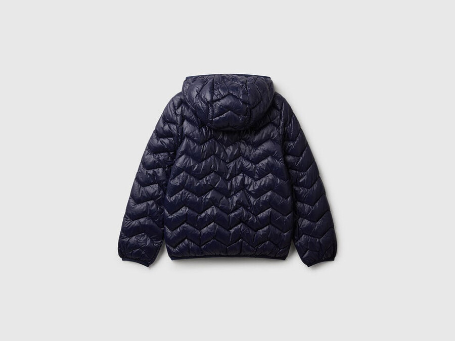 wattierte jacke mit kapuze
