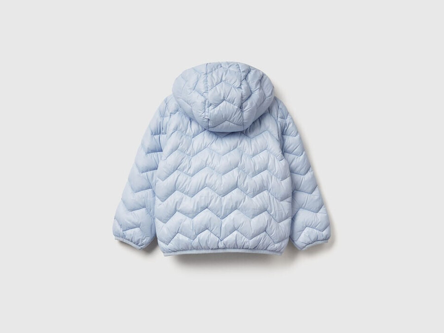 wattierte jacke mit kapuze