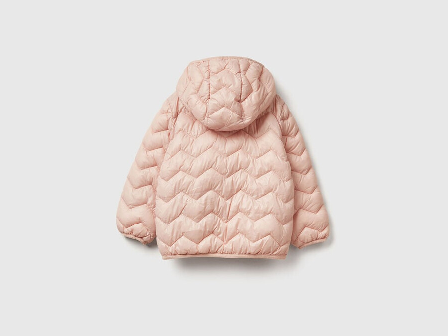 wattierte jacke mit kapuze