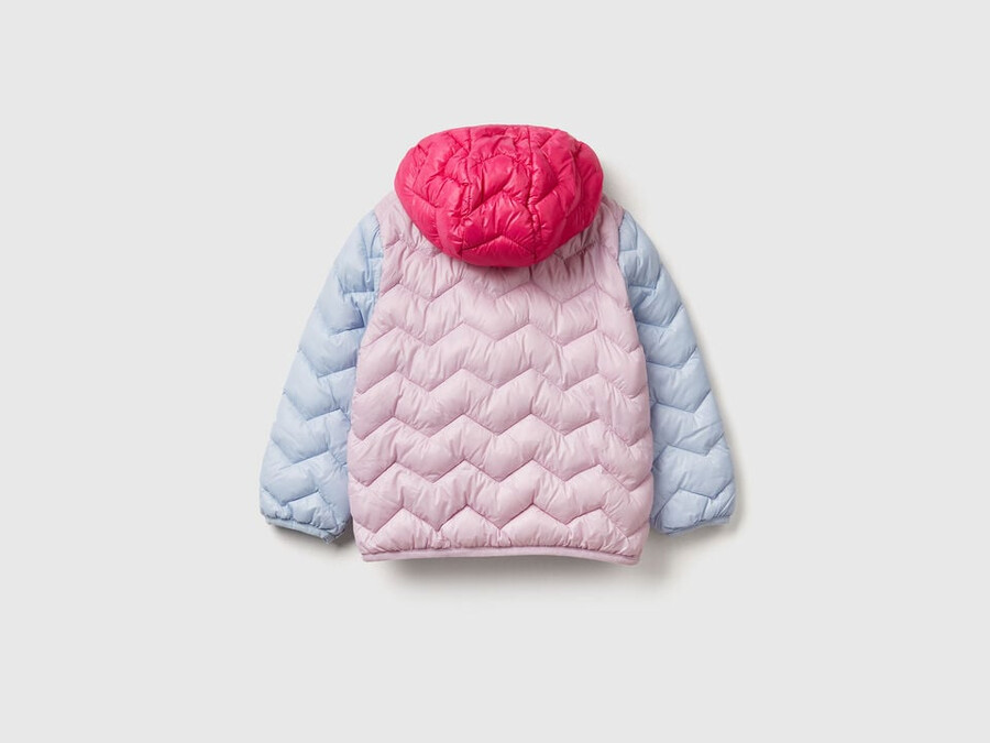 wattierte jacke mit kapuze