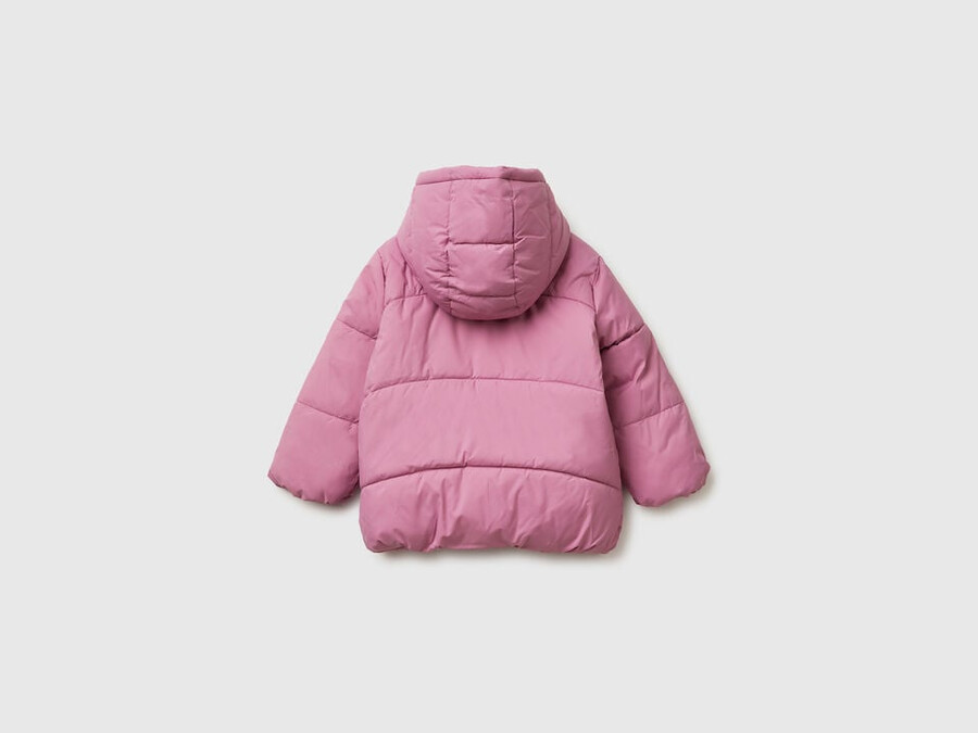 wattierte jacke mit kapuze