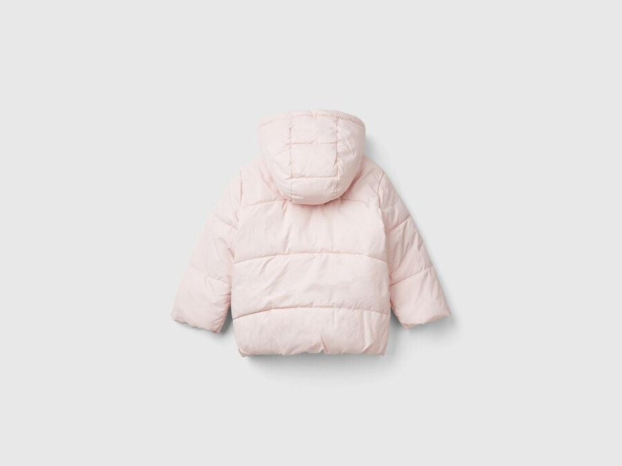 wattierte jacke mit kapuze