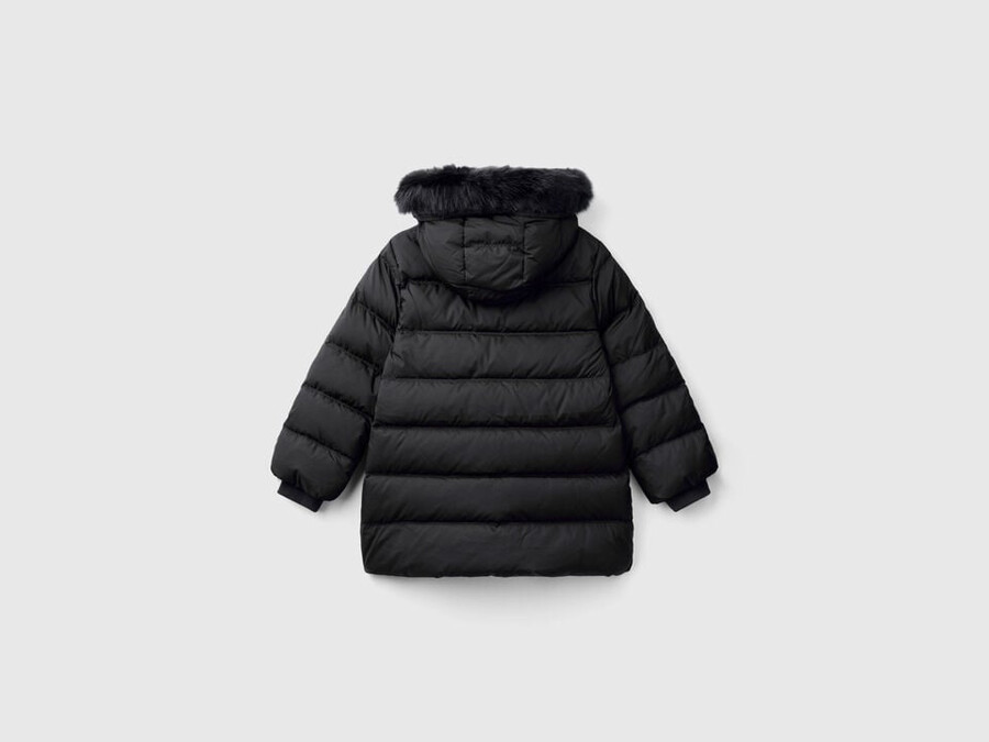 rain defender daunenjacke mit abnehmbarer kapuze