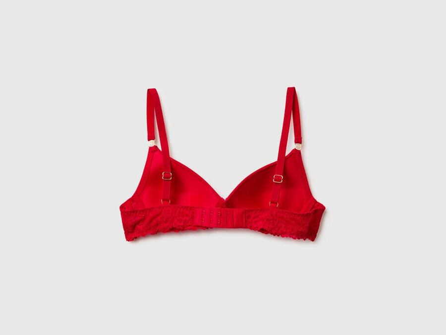 roter gepolsterter bh mit spitze